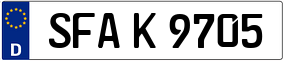 Trailer License Plate